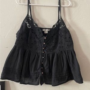 American eagle top with buttons going down